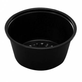 Dressingb&aelig;ger 90 ml 3 oz &Oslash;74x32 mm PP Sort