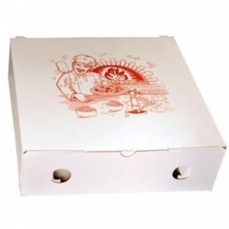 Pizza&aelig;ske 29x29x9 cm UFO med Logo Buon Appetito