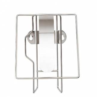 Dispenser V&aelig;gh&aelig;ngt holder Rustfi st&aring;l S&oslash;lv til Plum WipeClean Large servietter