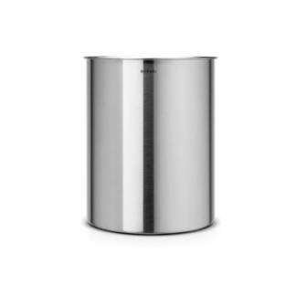 Papirkurv 15 ltr Rund St&aring;l Mat