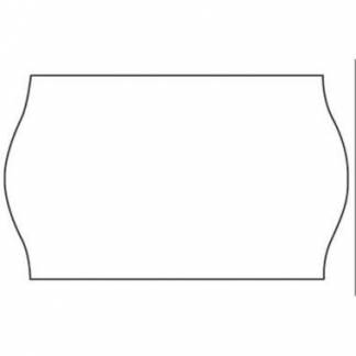 Etiket 32x19 mm Wave Frost lim Neutral Hvid