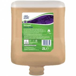 H&aring;ndrens Solopol Classic PURE Heavy 2ltr Ecolabel med Aloe Vera Brun t Olie/Fedt