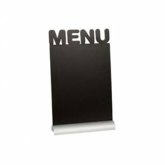 Tavle Securit Menu 21x34x6 cm med Hvid tuschpen med Alu fod