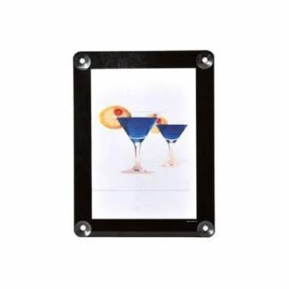 Plakat Ramme Securit A4 UV resistent Sort til vindue