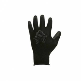 Handske PU Keep Safe str XXL med ribkant sort