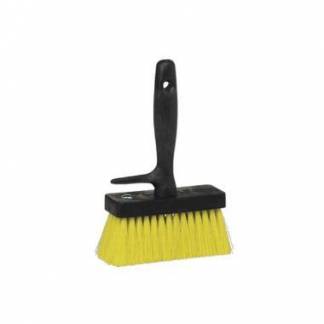 B&oslash;rste kalk 159 mm plast med gule h&aring;r
