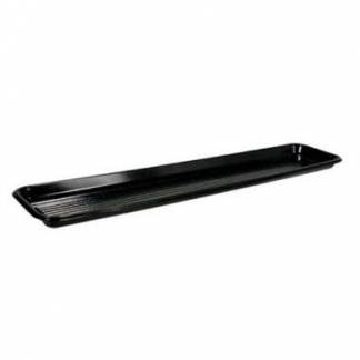 Bakke 400x87x16 mm Rektangul&aelig;r PET Sort