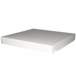 Kage&aelig;ske fold selv l&aring;g til h&oslash;j bund/lav top-model L320xB320xH40mm pap hvid