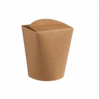 Kina&aelig;ske Wok 450 ml 16 oz &Oslash;75x108 mm Rund bund Brun