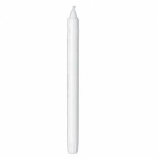 Kronelys &Oslash;22x250 mm Ren stearin Hvid