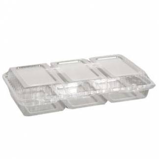 Sm&oslash;rrebr&oslash;dsbakke 3-rum 245x145x45 mm H&aelig;ngslet l&aring;g APET Klar