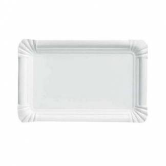 P&Atilde;&cedil;lsetallerken Catersource 13x20 cm FSC Bionedbrydelig Pap Hvid