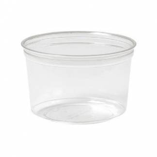 B&aelig;ger Crystal Deli 500 ml &Oslash;116x75 mm Rund Kraftig RPET Klar