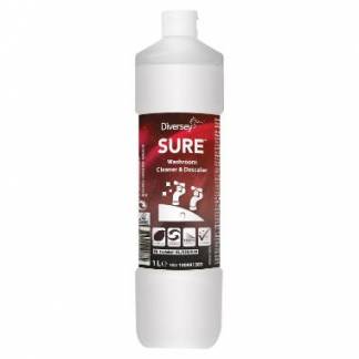 Sanitetsrengøring/Kalkfjerner SURE Washroom Cleaner&Descaler Sur u/Parfume 1 ltr