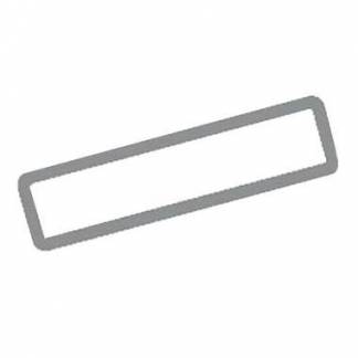 Etiket 46x12 mm Lille Til tryk DT Perma Lim Hvid med Gr&aring; kant