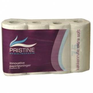 K&oslash;kkenrulle Pristine Extra Soft 2-lag &Oslash;10.5cm L18mxB23cm Nyfiber Hvid