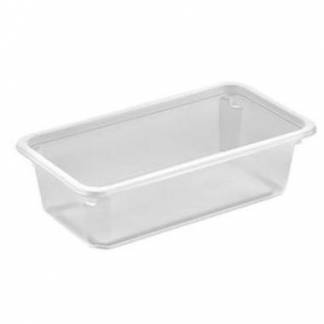 Plastbakke Kageboks K2182-1F 1-rum 640 ml 180x100x50 mm RPET Klar