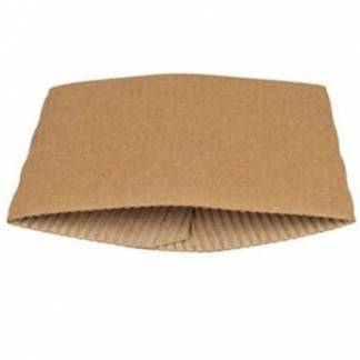 Manchet Stor Pap Brun til 30/40 cl 12/16 oz Kaffeb&Atilde;&brvbar;ger OMPAK 10 ps x 100 stk/krt