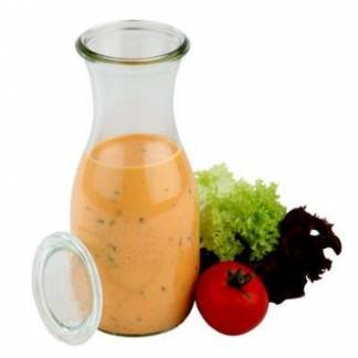 Patentflaske Weck 530 ml &Oslash;7.95x18.4 cm uden l&aring;g glas