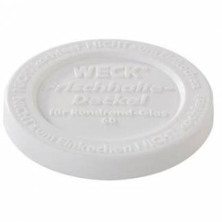 L&aring;g Weck &Oslash;10.8 cm til patentglas. Hvid Plast