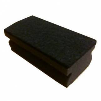 Skuresvamp 140x70x50 mm med H&aring;ndgreb Sort