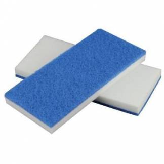 Svamp 115x250x20 mm Melamin Hvid/Bl&aring; skures&aring;l