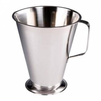 M&aring;lekande 2 ltr &Oslash;17x20 cm Konisk med Graduering Rustfri st&aring;l