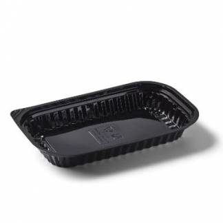 Sushibakke Vistopac 1-rum 400 ml 228x140x29 mm RPET Sort