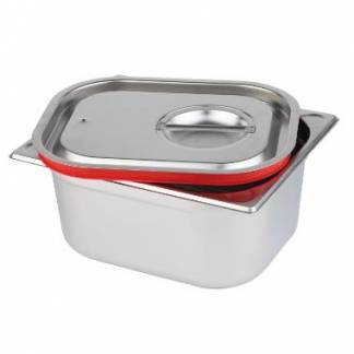 L&aring;g 1/1 GN 53x32.5x3 cm Rustfri st&aring;l/Silikone til Kantine 1/1 GN