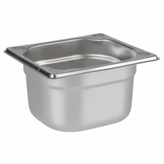 Kantine 1/6 GN 1.6 ltr 17.5x16x10 cm Rustfrit st&aring;l