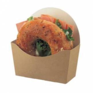 B&aelig;ger bagel 120x46x60/120 mm brun/hvid