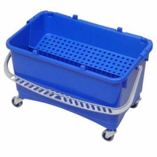 Spand 28 ltr 570x355x320 mm til Drypsystem Komplet med Rist/Hjul Bl&aring;