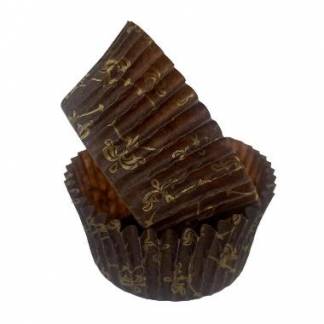 Kagekapsel nr 9 &Oslash;45x22 mm Brun/Guld