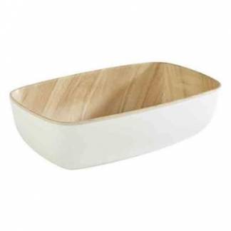 Sk&aring;l Frida 0.5 ltr 17.6x10.8x5.5 cm Melamin Hvid/Tr&aelig;look
