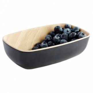 Sk&aring;l Frida 0.5 ltr 17.6x10.8x5.5 cm Melamin Sort/Tr&aelig;look
