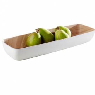 Sk&aring;l Frida 3.65 ltr 53x16.2x7.5 cm Melamin Hvid/Tr&aelig;look