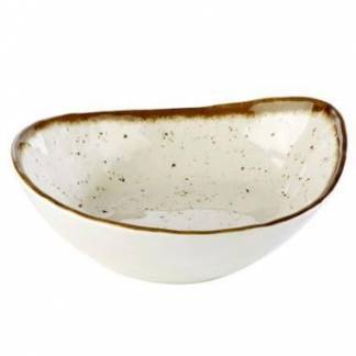 Sk&aring;l Stoneart 60 cl 23x19x6.5 cm Melamin Hvid/Brun stenlook