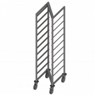 Stikvogn Z Enkel 16 stik 39x56x174 cm Rustfri st&aring;l til 1/1 GN