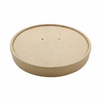 Papl&Atilde;&yen;g &Atilde;&tilde;115 mm Plast p&Atilde;&yen; indersiden Brun til Soup-To-Go Papb&Atilde;&brvbar;ger 95 cl