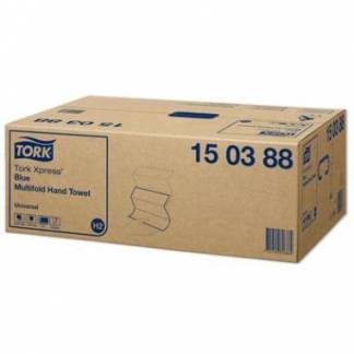 H&aring;ndkl&aelig;deark Tork Universal H2 Z-Fold 2-lag L23.4xB21.3xD7.8cm Genbrug Bl&aring;