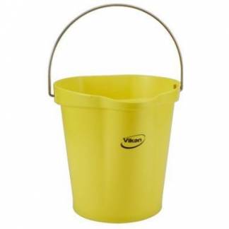 Spand Vikan Hygiejne 12 ltr Gul Reng&oslash;ring/f&oslash;devarekontakt