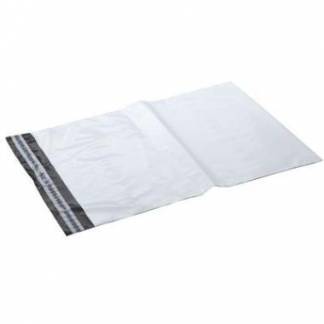 Forsendelsespose (B) 325x420+50 mm med Limluk LDPE Hvid/Sort