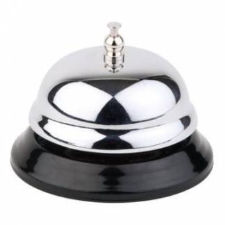 Bordklokke &Oslash;85x60 mm Sort fod Rustfri st&aring;l