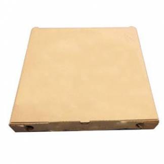 Pizza&aelig;ske 32x32x3 cm brun uden tryk neutral