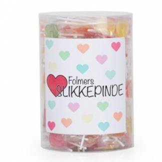 Slikkepind Hjerteform Frugtmix