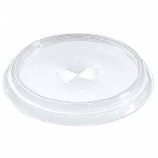 Plastl&Atilde;&yen;g Flad Rund PLA Klar til Glas 58 cl