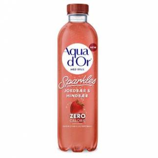 Mineralvand Aqua d'Or Jordb&Atilde;&brvbar;r/Hindb&Atilde;&brvbar;r 0.5 ltr med Brus
