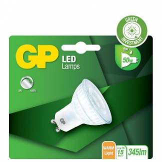 LED P&aelig;re GP GU10 5W 2700K 345LM D&aelig;mpbar