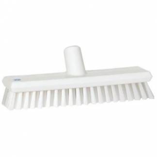 Gulvskrubbe 27 cm Medium med Vandgenneml&oslash;b Hvid