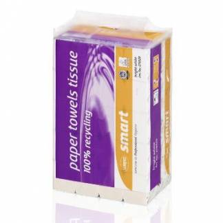 H&aring;ndkl&aelig;deark Wepa Smart V-fold 2-lag L24xB23xD11.5cm Genbrug Natur